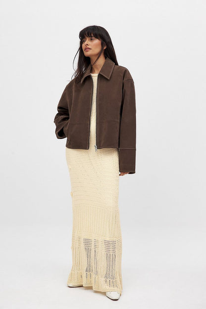 Soft Suede Jacke
