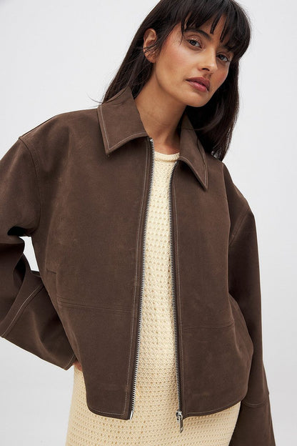 Soft Suede Jacke